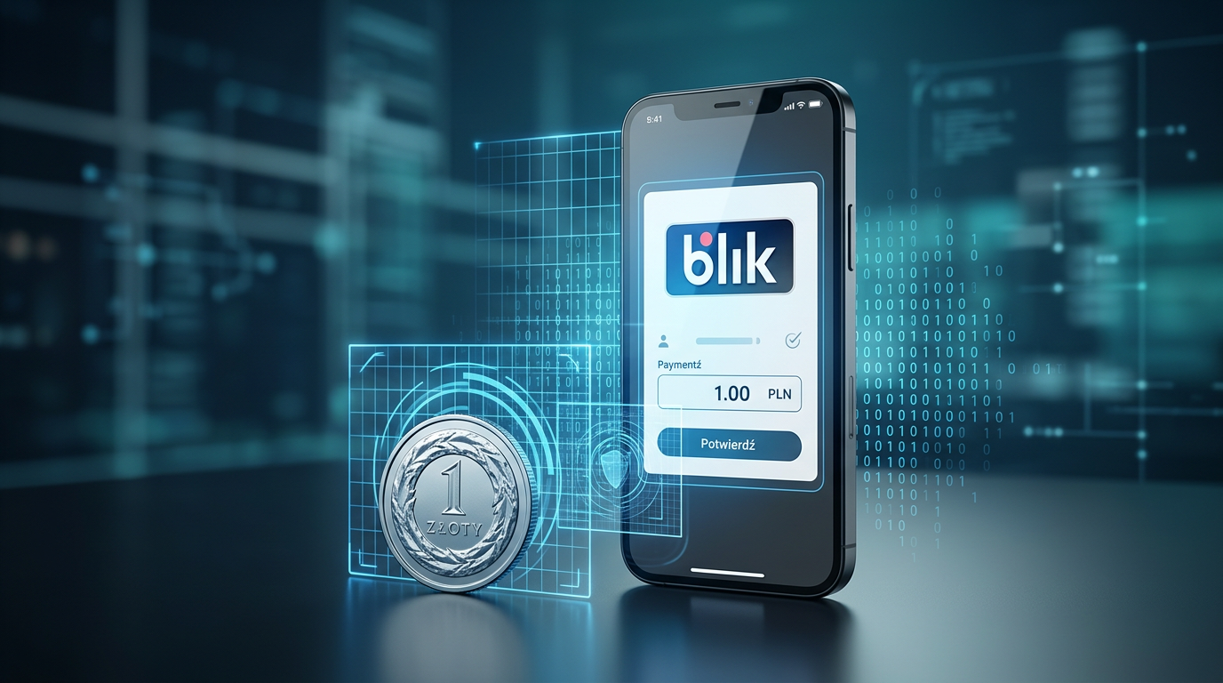 Safe mobile casino payment via BLIK with 1 PLN coin and security protocols
