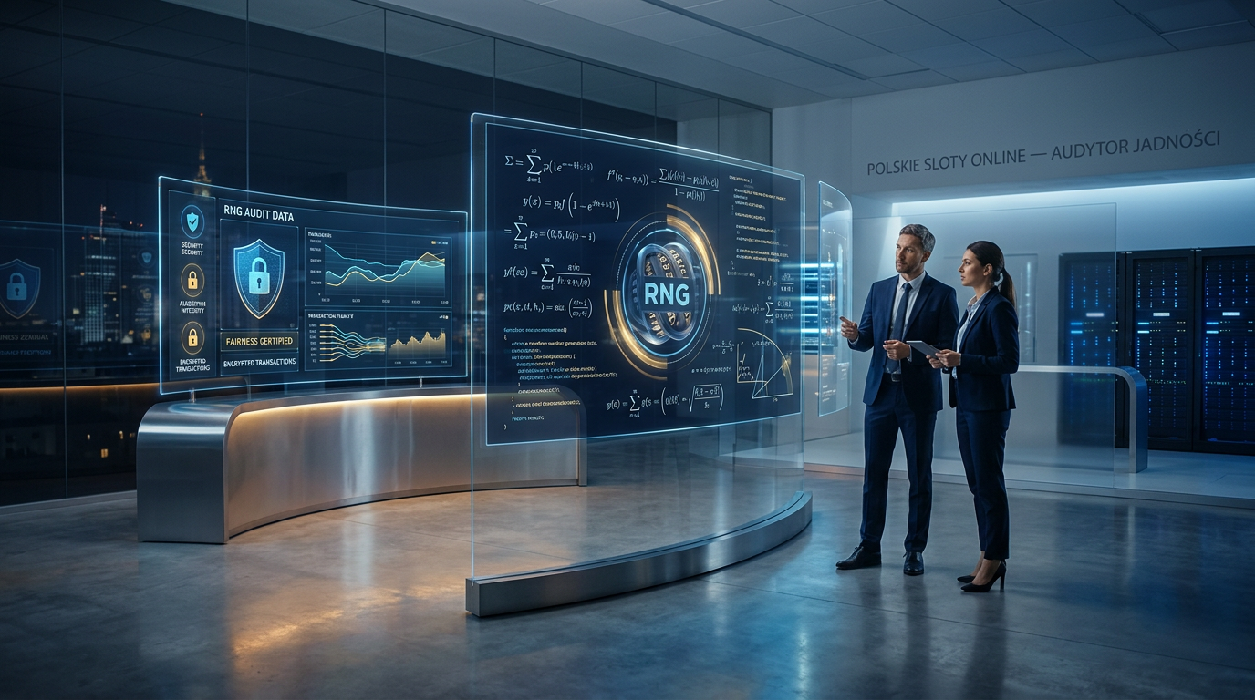 Nowoczesne laboratorium audytu cyfrowego gier online z hologramami algorytmów